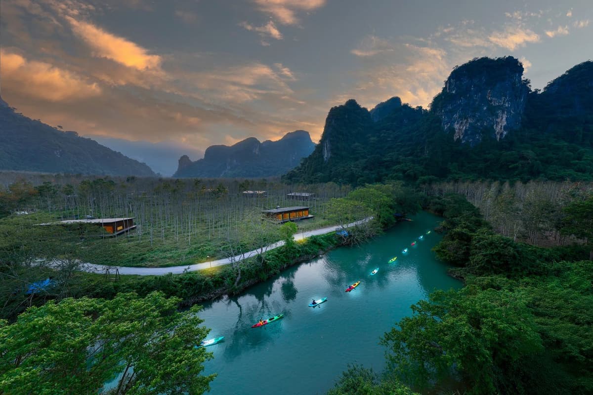 Duck Tang Farm Phong Nha: Một góc hồn quê giữa núi rừng 4 Tại Blue Diamond Retreat, du khách sẽ nghỉ dưỡng giữa không gian tĩnh lặng và trải nghiệm nhiều hoạt động khám phá thiên nhiên