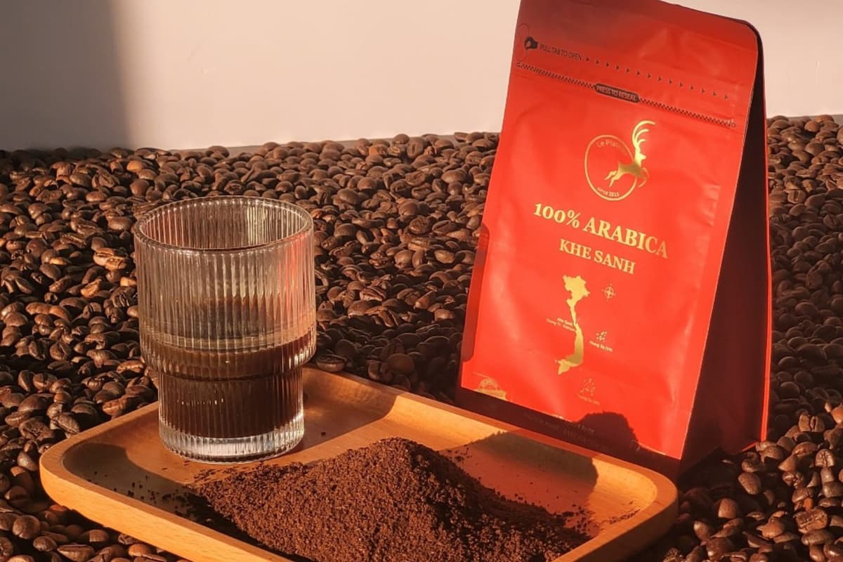 Sản phẩm cà phê Arabica trồng tại Khe Sanh, Quảng Trị.